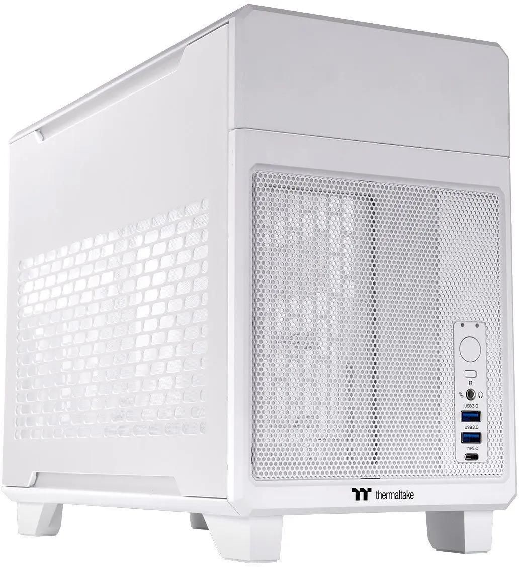 Корпус miniITX Thermaltake TR100, Mini-Tower, без БП,  белый [ca-11a-00s6nn-00]